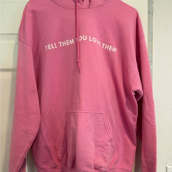 Pink Hoodie with Inspirational Message - Picture 1 of 3